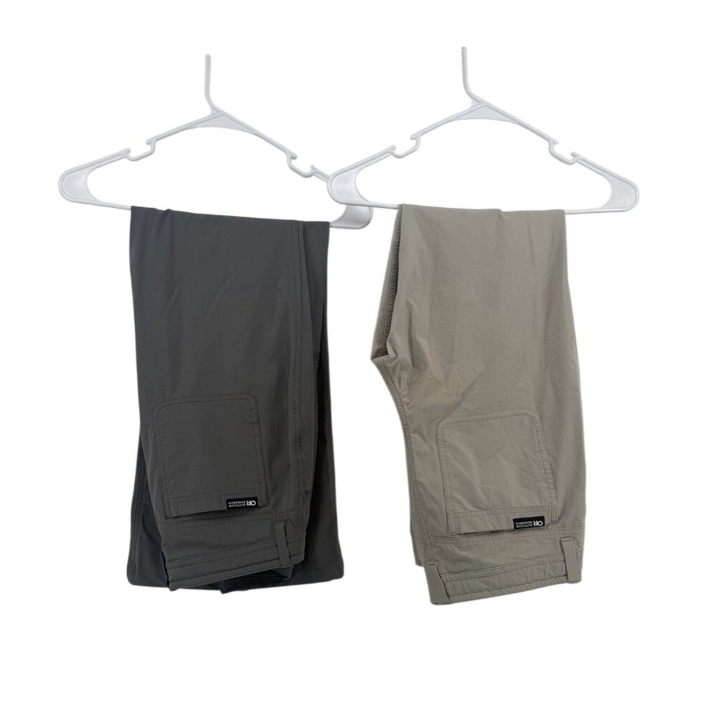 Outdoor Research Ferrosi Pants Bundle Grey Tan Women 8 Short Inseam 287669